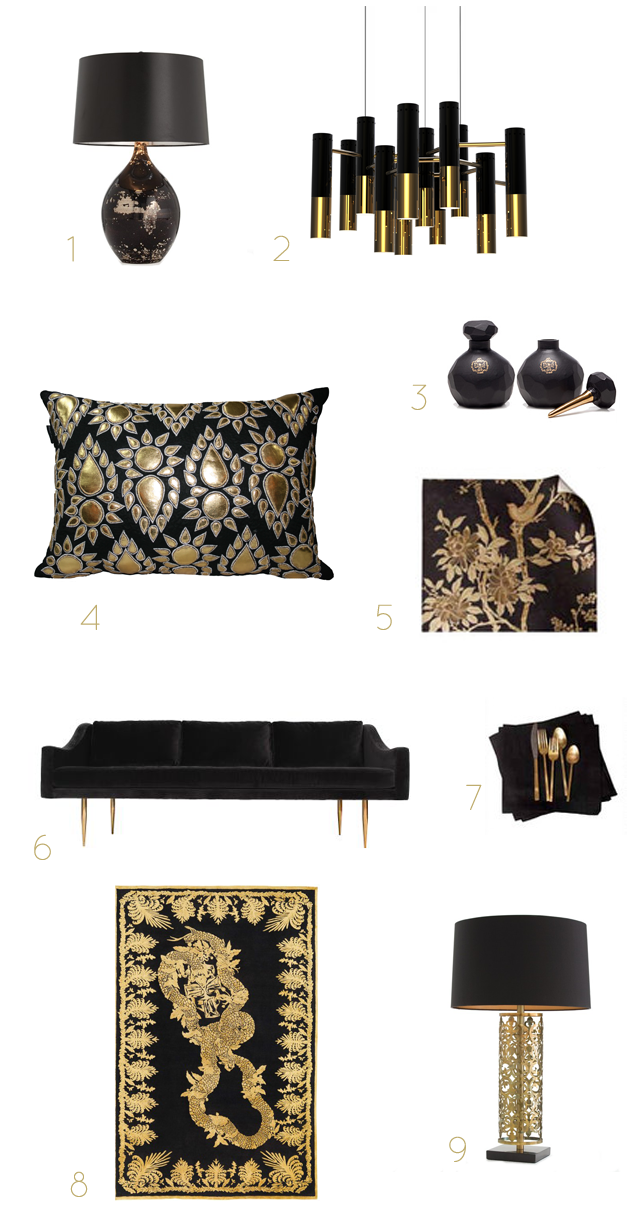 Preciously Me blog : Black & Gold accessories