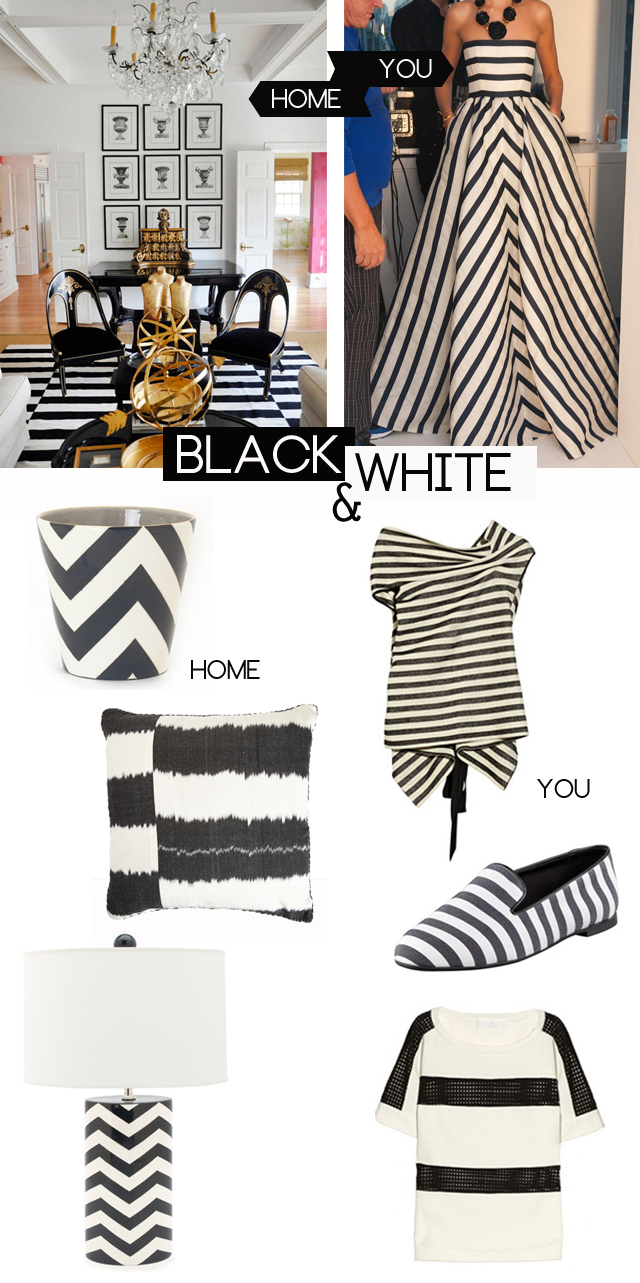 Preciously Me blog : Guest Post "Mimosa Lane" Black & White Stripes