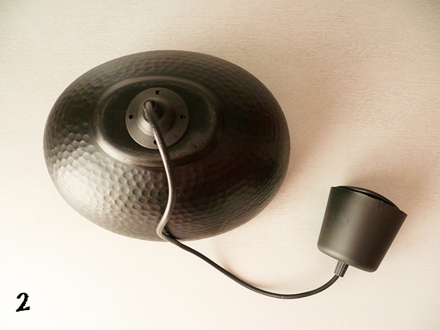 Preciously Me blog : DIY Black & Gold Pendant Lamp