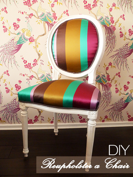Preciously Me blog : DIY - Reupholster a Chair