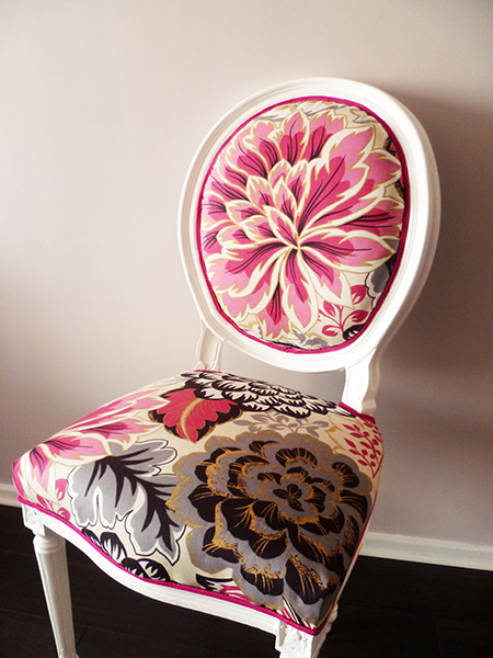 Preciously Me blog : DIY - Reupholster a Chair