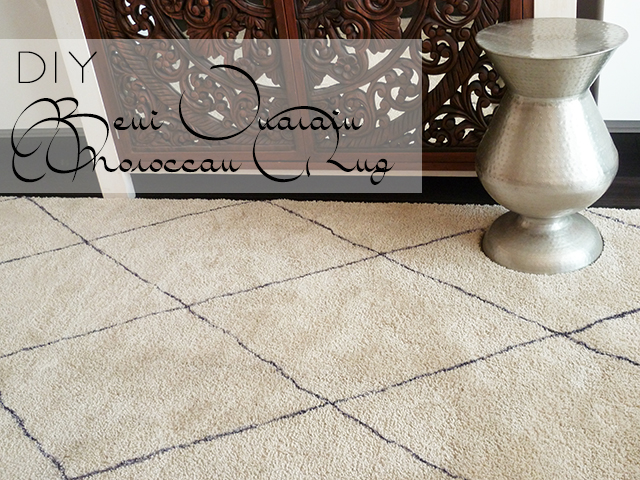Preciously Me blog : DIY Beni Ouarain Moroccan Rug