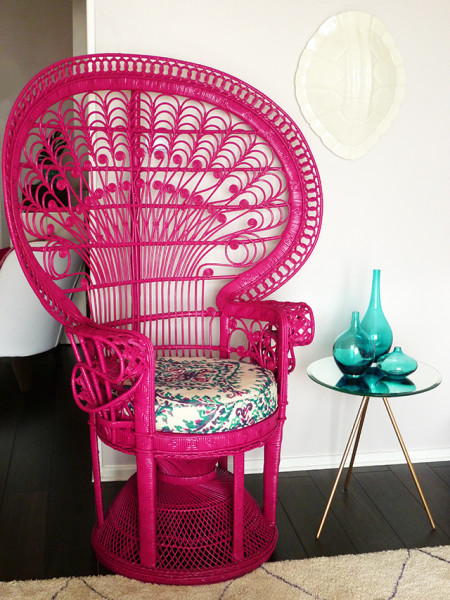 DIY : Painted Peacock Chair