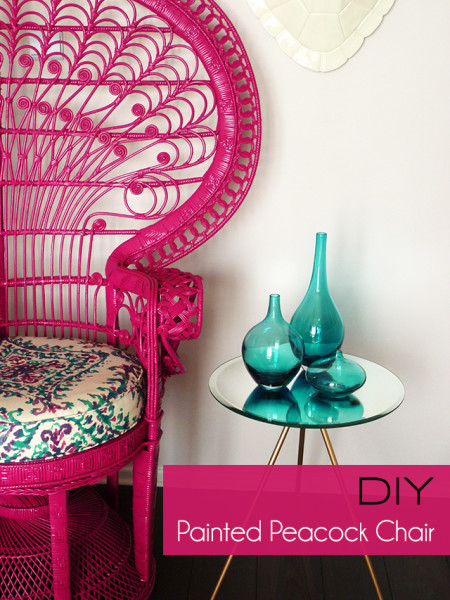 DIY : Painted Peacock Chair