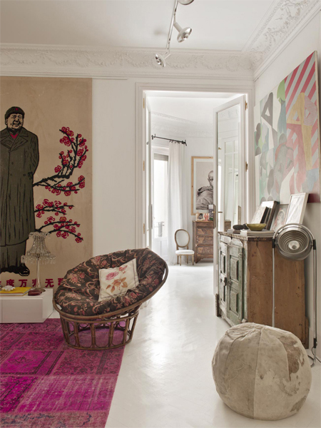Preciously Me blog : Maria Llado - Piso en la calle Fortuny, Madrid