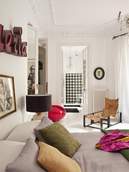 Preciously Me blog : Maria Llado - Piso en la calle Fortuny, Madrid
