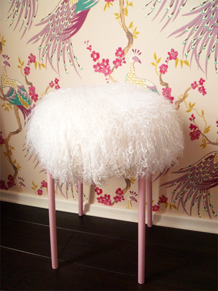 Preciously Me blog : DIY Mongolian Stool