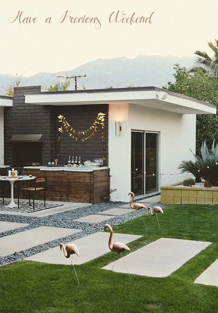Preciously Me blog : Gold Flamingos