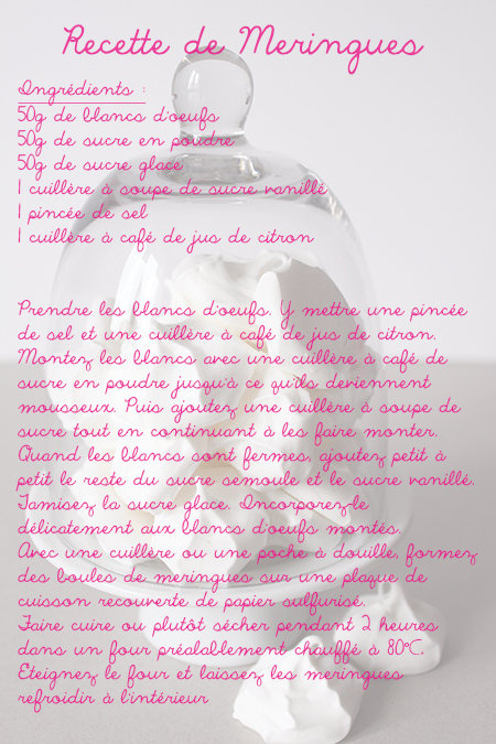 Preciously Me blog : Mes Petites Meringues Recette