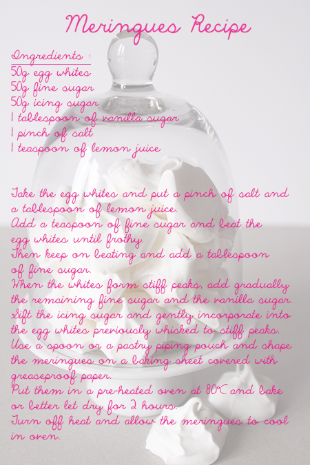 Preciously Me blog : Mes Petites Meringues Recipe