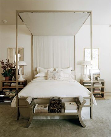 Preciously Me blog : Currently obsessed - Silver Four Poster Bed