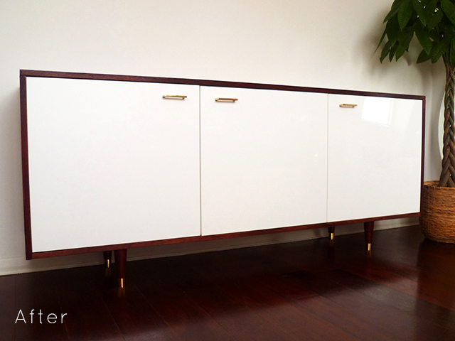 Preciously Me blog : DIY - Ikea Mid Century Style Credenza