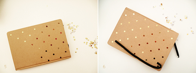 Preciously Me blog : DIY - Gold Polka Dot Journal