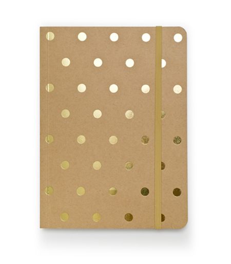 Preciously Me blog : DIY - Gold Polka Dot Journal
