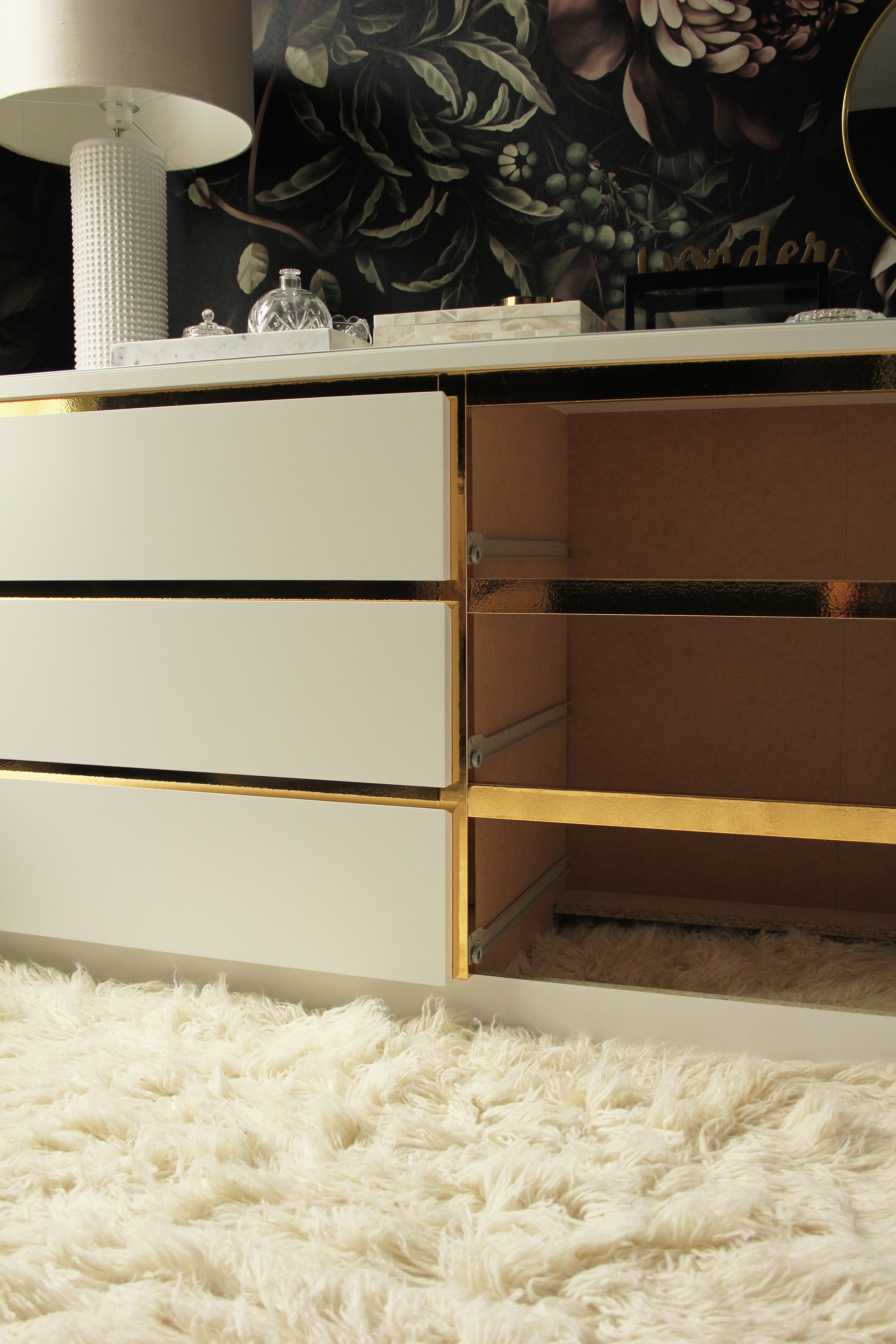 Diy Vintage Style Gold Dresser Preciously Me