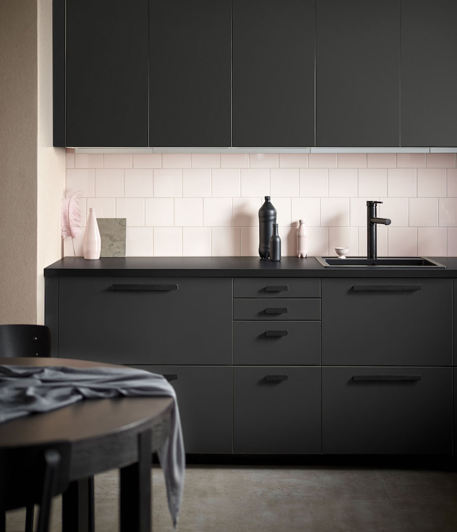 Preciously Me blog : Ikea 2017 New Collection. Kungsbacka matte black kitchen made from recycled bottles